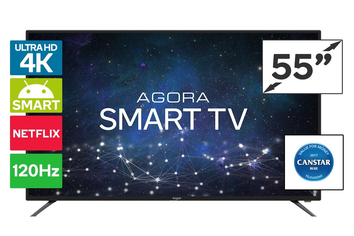 Kogan unveils new affordable range 4K TVs, 55" has 120Hz refresh rate